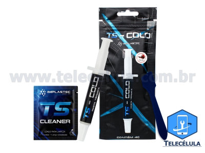 PASTA TRMICA DE ALTA PERFORMANCE 10,5 WMK IMPLASTEC TS COLD 4 GRAMAS, CPU GPU NOTE PS3 PS4 XBOX.